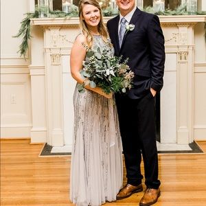 Beautiful gray formal dress